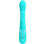 PRETTY LOVE - SHANIA TRIPLE RABBIT VIBRATORE MULTIFUNZIONE 3 IN 1 BLU - immagine 2