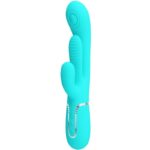 PRETTY LOVE - SHANIA TRIPLE RABBIT VIBRATORE MULTIFUNZIONE 3 IN 1 BLU