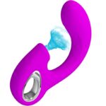 PRETTY LOVE - SIBEL SIBEL VIBRATORE PUNTO G + STIMOLATORE CLITORIDEO 10 VIBRAZIONI VIOLA - immagine 2