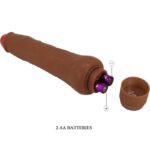 BAILE - DRYAD VIBRATORE REALISTICO 25 CM MULATTO - immagine 3