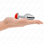 KINK - PLUG ANALE ROSA ROSSO TAGLIA M - immagine 3