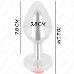 KINK - PLUG ANALE ROSA ROSSO TAGLIA L - immagine 4