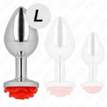 KINK - PLUG ANALE ROSA ROSSO TAGLIA L - immagine 2