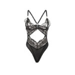 SUBBLIME - 955229 BODY TRASPARENTE CON PIZZO CAVATO NERO L/XL - immagine 5