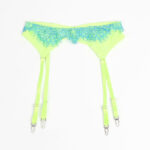 SUBBLIME - 955311 COMPLETO REGGISENO CON PIZZO E LINEE GIARRETRICI VERDE E BLU S/M - immagine 13