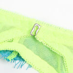 SUBBLIME - 955328 COMPLETO REGGISENO CON PIZZO E LINEE GIARRETRICI VERDE E BLU L/XL - immagine 10