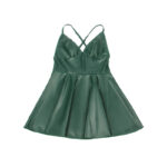 SUBBLIME - 955441 ABITO CON SPALLINE IN PELLE VERDE L/XL - immagine 7