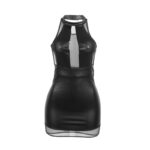 SUBBLIME - 955489 ABITO CON SCOLLO ALTO E TRASPARENZE NERO L/XL - immagine 4