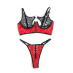 SUBBLIME - 955533 REGGISENO IN VERNICE ROSSA CON CERNIERA E REGGISENO A RETINO S/M - immagine 6