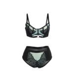 SUBBLIME - 955557 SET REGGISENO IN VERNICE VERDE CON CERNIERA S/M - immagine 5