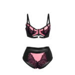 SUBBLIME - 955588 SET REGGISENO IN VERNICE ROSA CON CERNIERA IN RETE L/XL - immagine 5