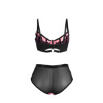 SUBBLIME - 955588 SET REGGISENO IN VERNICE ROSA CON CERNIERA IN RETE L/XL - immagine 6