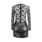 SUBBLIME - 955595 ABITO MANICA LUNGA CON PIZZO NERO S/M - immagine 5