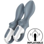 SATISFYER - AIR PUMP BOOTY 1 VIBRATORE ANALE GONFIABILE GRIGIO - immagine 2