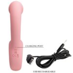 PRETTY LOVE - ERYNNYES VIBRATORE PUNTO G + STIMOLATORE CLITORIDEO 10 VIBRAZIONI ROSA - immagine 8