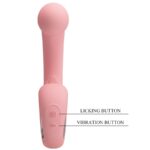 PRETTY LOVE - ERYNNYES VIBRATORE PUNTO G + STIMOLATORE CLITORIDEO 10 VIBRAZIONI ROSA - immagine 9