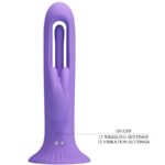 PRETTY LOVE - VIBRATORE CONIGLIO KILLMOULIS 12 MODALIT? DI VIBRAZIONE VIOLA - immagine 7