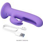PRETTY LOVE - VIBRATORE CONIGLIO KILLMOULIS 12 MODALIT? DI VIBRAZIONE VIOLA - immagine 8