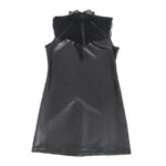 SUBBLIME - 957544 VESTIDO DE CUERO CON CUELLO DE ENCAJE NEGRO S/M - immagine 4