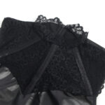 SUBBLIME - 957544 VESTIDO DE CUERO CON CUELLO DE ENCAJE NEGRO S/M - immagine 5