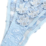 SUBBLIME - 957629 CONJUNTO SUJETADOR Y PANTIES CON BORDADOS DE FLORES CELESTE S/M - immagine 7