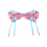 SUBBLIME - 957643 CONJUNTO SUJETADOR Y LIGUERO CON BORDADOS DE FLORES ROSAS S/M - immagine 8