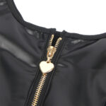 SUBBLIME - 957667 VESTIDO DE CUERO CON CREMALLERA DE CORAZ?N NEGRO S/M - immagine 6