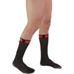 MACHO - CALZINI SOTTILI TAGLIA UNICA NERO/ROSSO - immagine 3