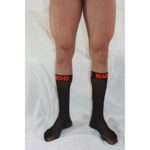 MACHO - CALZINI SOTTILI TAGLIA UNICA NERO/ROSSO - immagine 4