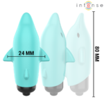 INTENSE - ECHO VIBRANTE BULLET DELFINO BLU 8 X 4,7 CM - immagine 3