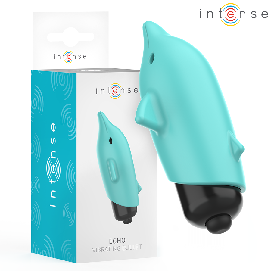 img_206241_a30d1349f962881795788bc8ce2211b7_1.png INTENSE - ECHO VIBRANTE BULLET DELFINO BLU 8 X 4,7 CM - immagine 1