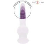 INTENSE - VIBRATORE MULTIFUNZIONE TATUM CON VIBRAZIONE SU E GI? 24 CM VIOLA - immagine 4