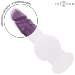 INTENSE - VIBRATORE MULTIFUNZIONE TATUM CON VIBRAZIONE SU E GI? 24 CM VIOLA - immagine 6