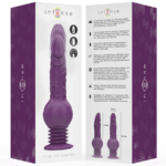 INTENSE - VIBRATORE MULTIFUNZIONE TATUM CON VIBRAZIONE SU E GI? 24 CM VIOLA - immagine 8