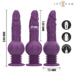 INTENSE - VIBRATORE MULTIFUNZIONE TATUM CON VIBRAZIONE SU E GI? 24 CM VIOLA - immagine 3