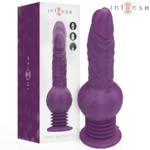 INTENSE - VIBRATORE MULTIFUNZIONE TATUM CON VIBRAZIONE SU E GI? 24 CM VIOLA