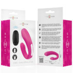 INTENSE - JANET DUAL STIMOLATORE E VIBRATORE A FORMA DI U CON TELECOMANDO ROSA - immagine 7