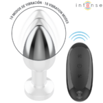 INTENSE - PLUG ANALE 10 VIBRAZIONI METALLO CON TELECOMANDO M - immagine 4