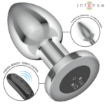 INTENSE - PLUG ANALE 10 VIBRAZIONI METALLO CON TELECOMANDO L - immagine 3