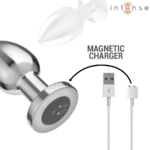 INTENSE - PLUG ANALE 10 VIBRAZIONI METALLO CON TELECOMANDO L - immagine 6