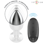INTENSE - PLUG ANALE 10 VIBRAZIONI METALLO CON TELECOMANDO L - immagine 4