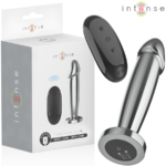 INTENSE - ANAL PLUG 10 VIBRAZIONI DILDO METALLO CON TELECOMANDO M