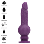 INTENSE - VIBRATORE MULTIFUNZIONE TATUM CON VIBRAZIONE SU E GI? 24 CM VIOLA - immagine 2
