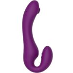 XOCOON - VIBRATORE 2 IN 1 STRAPLESS STRAP-ON CON TELECOMANDO VIOLA - immagine 10