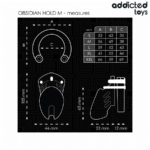 ADDICTED TOYS LOCKED - GABBIA PER PENE OBSIDIAN HOLD TAGLIA M - immagine 4
