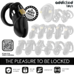 ADDICTED TOYS LOCKED - GABBIA PER PENE OBSIDIAN HOLD TAGLIA M - immagine 7