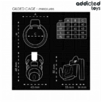 ADDICTED TOYS LOCKED - GABBIA PER PENE GILDEN CAGE 8,5 CM - immagine 5