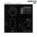 ADDICTED TOYS LOCKED - MINDNIGHT CELL GABBIA PER PENE TAGLIA M - immagine 5