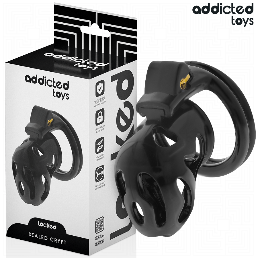 img_207078_419e042d34e55108d7cb2e010c8b8907_1.png ADDICTED TOYS LOCKED - GABBIA PER PENE SIGILLATA CRYPT 8 CM - immagine 1