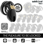 ADDICTED TOYS LOCKED - GABBIA PER PENE OBSIDIAN HOLD TAGLIA S - immagine 7